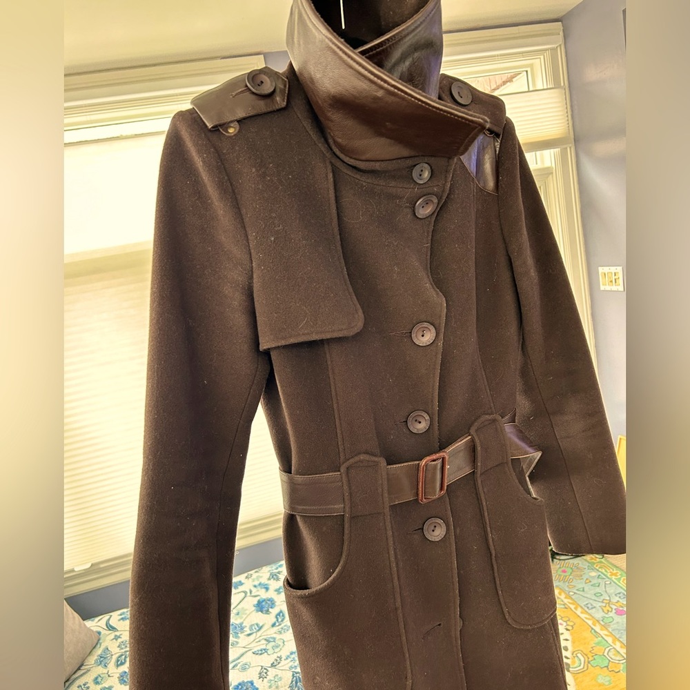 Mackage Wool Tench coat. Fabulously tailored and gorgeous on the bod.